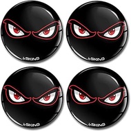 Biomar Labs 4 x 45 mm 3D Silicone Stickers Emblem Decals for Hub Caps Wheel Hub Caps Wheel Sticker H