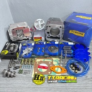 ชุดฝา+เสื้อ 4วาล์ว เวฟ125 (แบรนด์Tt) ลูก Lhk แคมเฮงสุพรรณ ขนาดลูก56-68 [พร้อมส่ง]