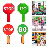 RAN Stop and Go Sign Reversible Crossing Guard Stop Sign for Traffic Control School