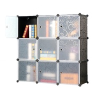 9 Cube DIY Almari Wardrobe Creative Storage Cabinet & Multifunctional Book Storage Shelf 5 Tier with