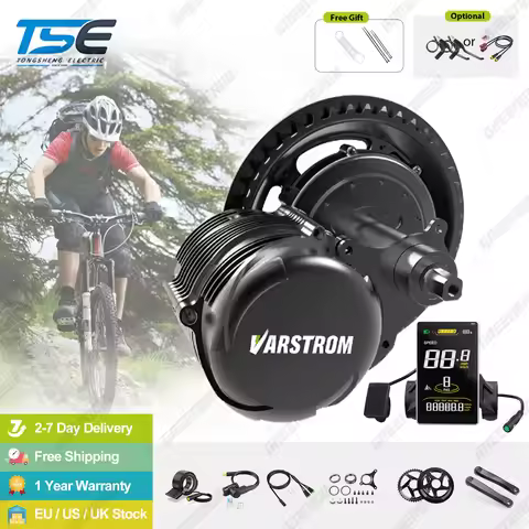 Varstrom 1000W 750W 500W Mid Drive Kit Electric Bicycle Conversion Kit TSDZ16 TSDZ8 TSDZ2B Torque Se