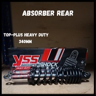SRS YSS Rear Absorber TOP-PLUS HEAVY DUTY 340MM (BLACK/CP)  💯 YSS Original Ready Stock