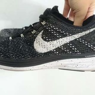 nike flyknit lunar3 黑白雪花 25cm