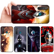 Soft black phone case for Realme 3 5 6 Pro 5i 5s 6i 7i Ultraman casing Anti fall protective cover