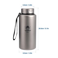 Titanium Sport Water Bottle Ultralight Leakproof Outdoor Camping Hiking Drink Water Bottle 1000Ml