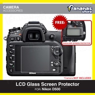 Nikon D500 Tempered Glass Electrostatic Adherence LCD + Shoulder Screen Protector