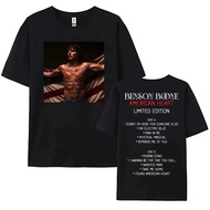 Benson Boone American Heart Album Bercetak T-shirt Fesyen BARU Lelaki Streetwear Cotton Tees Wanita 
