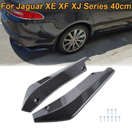 2PCS/SET Rear Bumper Canards Splitters Side Spoiler Valance Trim Cover For Jaguar XE XF XJ Series 20
