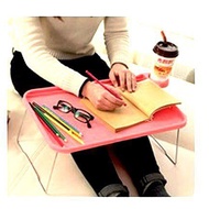 Plastic Folding Study Table For Children Studying Portable+Practical Drinking Place 52x30cm Cute Color