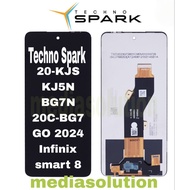 LCD Techno Spark 20KJS, KJ5N, 20C-BG7, BG 7N, GO 2024 | Infinix Smart 8 | HD plus full set touchscre