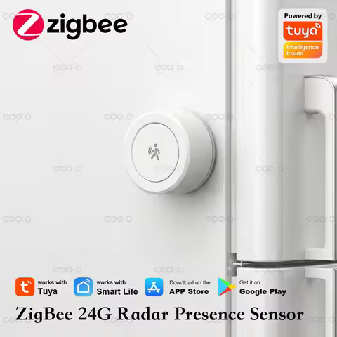 Tuya ZigBee 24G MmWave Radar Human Presence Detector MINI Occupancy Motion Sensor with Magnetic Plat