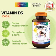 Holistic Way Vitamin D3 1000IU - Sunshine Vitamin (100 Tablets)