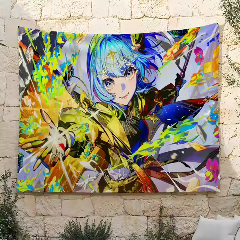 Virtual Singer Hoshimachi Suisei flag Suitable For Party Club Outdoor Interior Wall Decoration Banne