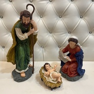 Family Belen set Joseph 40 cm Mary 38 cm Jesus 16 cm -  Large for Nativity Christmas Decor Religious