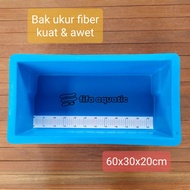 60cm koi fish measuring tank made of strong, durable fiber