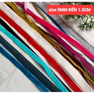 Decorative velvet ribbon set, size 5mm to 1.5cm.