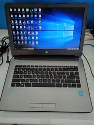 โน๊ตบุ๊คมือสองยี่ห้อ HP 14-ac189TU / จอ 14"นิ้ว HD / ซีพียู Intel Pentium N3700 / แรม4 GB DDR3 / การ์ดจอ Intel HD Graphics / HDD 500 GB / Windows 10 / แบตเตอรี่ไม่เก็บไฟ/ ตัวเครื่องใช้งานได้ปกติ 100%