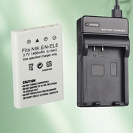 EN-EL5 ENEL5 Battery 3.7V and MH-62 Charger For Nikon P4 P3 P80 P90 100 P500 P510 P520 P530 P6000 P5