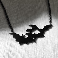 Little Bat Necklace Dark Gothic Lolita Halloween Gothic Acrylic Niche Asian Culture Accessories