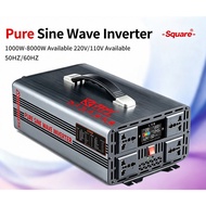 Pure Sine Wave Vehicle Power Inverter True Rated Power 12V/24V/48V/60V/72V to 220V High-Power Invert