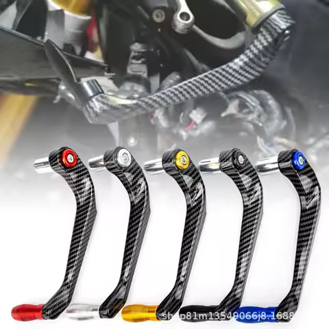 Motorcycle CNC Aluminum Brake Clutch Handguard Lever Protector, Anti-Fall Handlebar Lever Guard, Uni