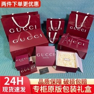 gift set for woman gift box exchange gift idea GUCCI Gucci beg kertas merah baru minyak wangi lipsti