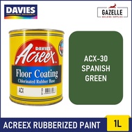 Davies Acreex Rubberized Floor Paint Spanish Green - 1L VUiX