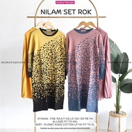 RATI - Nilam Set Rok / Set Knit by Mumufashion Solo Setelan Tunik Rajut Jumbo Rok Plisket / Celana K