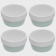 《KitchenCraft》陶製布丁烤杯4入(復古藍) | 點心烤模