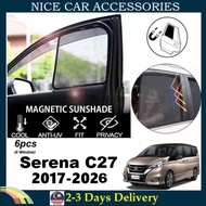 Nissan Serena C27 Fit Magnetic Sunshade (6pcs) Accessories Automotive Accessories Automotive