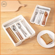 [LS] 4/5partments Cutlery Organizer Daily Drawer Divider Tray Rectangle Easy Clean Home Kitchen Spoo