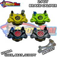 2POT BRAKE CALIPER WITH BRACKET CLICK , BEAT , SCOOPY