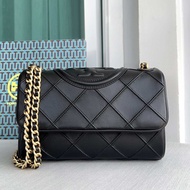 รับประกันแท้💯 ไซส์8.7นิ้ว New shop Small Fleming Soft Convertible Shoulder Bag Black 139060