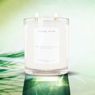 ดับกลิ่นห้องครัว Clear Mind สลายความเครียด เทียนหอมกลิ่น citronella 300g / 10.14 oz (45 - 55 hrs) Double wick candle Soy wax