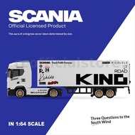 Official Licensed Scania 1:64 2.4G 4WD Mini RC Container Tractor Trailer Truck Full Proportional Dri