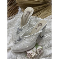 Rafaizoutfit shoes, women's shoes, alena white, wedding shoes 9cm