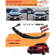HONDA CITY FACELIFT 2023-2024 THAI RS V2 FRONT SIDE REAR DIFFUSER LIP LIPS BODYKIT WITH PAINT