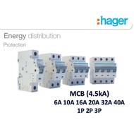 hager mcb 20a/32a/63a 3p