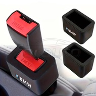 [Ready Stock] BMW Logo Universal Car Seat Belt Socket Protective Cover Silicone Car Safety Seat Belt