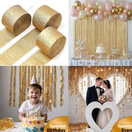 Crepe Paper Streamers 4 Gold Streamers,Pack of Streamers Party Decorations,Birthday Streamers &Other