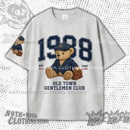24H SHIP N9THNOVA Men T-Shirt 1982 Bear Print Casual Streetwear Fashion 2