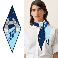 2026 Fashion Ladies European American Fashion Universe Space Diamond Scarf Ladies Twill Classy Small