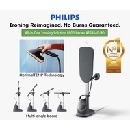 PHILIPS PREMIUM All-in-One Ironing Solution 8500 Series Stand Steamer AIS8540/80, 2200W, No Burns Guaranteed, Iron Head
