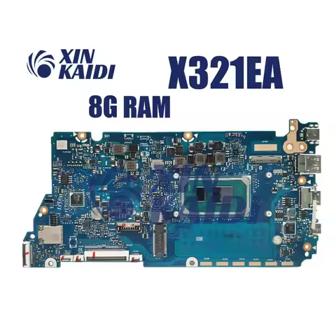 For ASUS S333EA K333EA X321E Laptop Motherboard X321EA i5-1135G7 i7-1165G7 RAM-8GB/16GB VivoBook I33