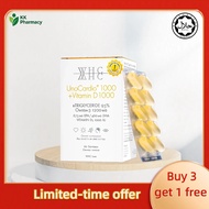 WHC UnoCardio 1000 Vitamin D Omega3 60 Softgels Heart Brain Eye Skin Bone Immune Support