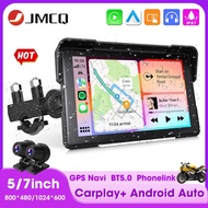 5/7 Inch Portable Waterproof Motorcycle Carplay GPS Navigation Wireless Carplay Android Auto DVR Mul