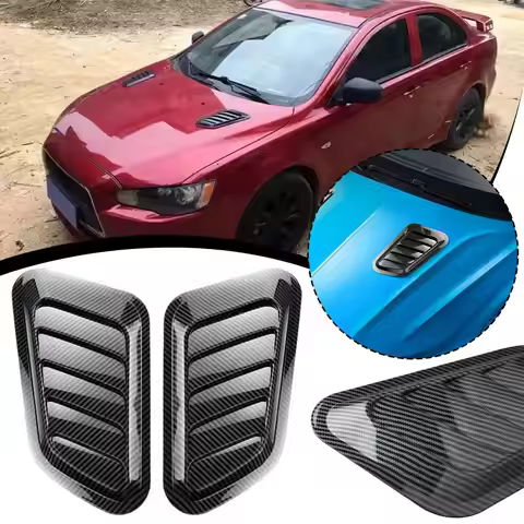 Car Hood Decoration Realistic Air Outlet Design Carbon Fiber Hood False Hood Ornament Decoration Ven