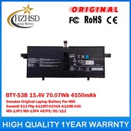 BTY-S3B 15.4V 70.07Wh Genuine Original Laptop Battery For MSI Summit E13 Flip A11MT-023US A12MT-026 