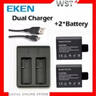 100% Original Eken Battery Only 3.7V 900mAh Li-Ion Rechargeable Battery for Eken H8, H8R, H3R, H9R A