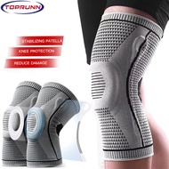 1Pair Silicone Full Knee ce Strap Pala Medial Support Knee Compression Sleeves Protection Sport Pads Running Basketball